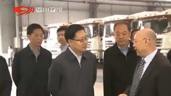 原四川省委书记王东明调研必发888新闻（片段）